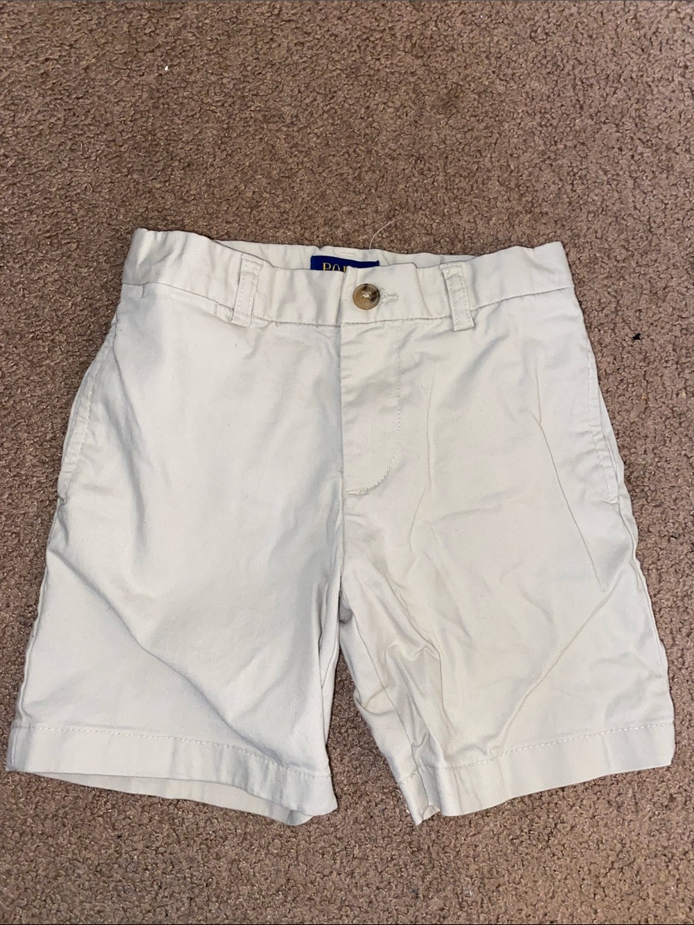 Polo by Ralph Lauren White Flat Front Men's Shorts